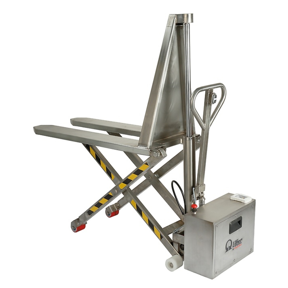 Transpalette Électrique Inox HX10E - Levée Rapide 1150x540mm - PRAMAC - EF0420VB4I0