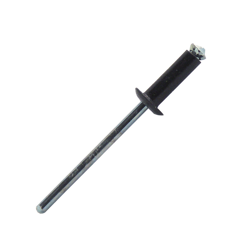 250 rivets éclatés à aluminium/acier à tête plate à RAL9005 à Ø4x12mm - SCELL-IT - PBD4012