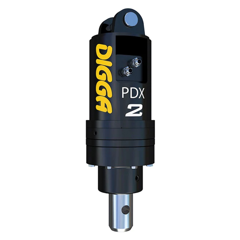 Tarière hydraulique - motoréducteur DIGGA PDX2-2 pour mini-pelles de 1 tonnes à 2 tonnes - PDX2
