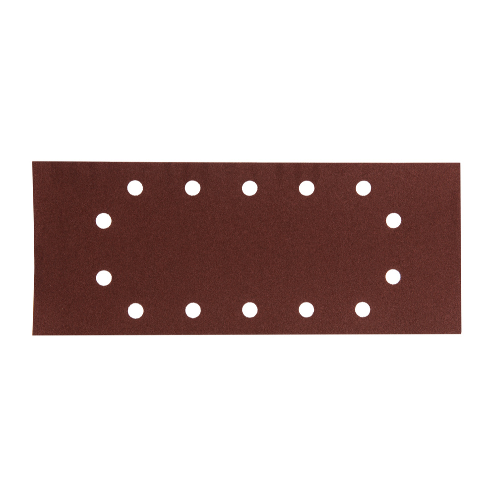MAKITA-10 Feuilles rectangulaires abrasives 115x280 mm - 5 + 5 + 2 + 2 trous-P330090-180