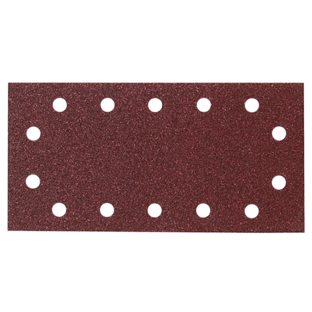 MAKITA-10 Feuilles rectangulaires abrasives 115x280 mm - 5 + 5 + 2 + 2 trous-P330090-240