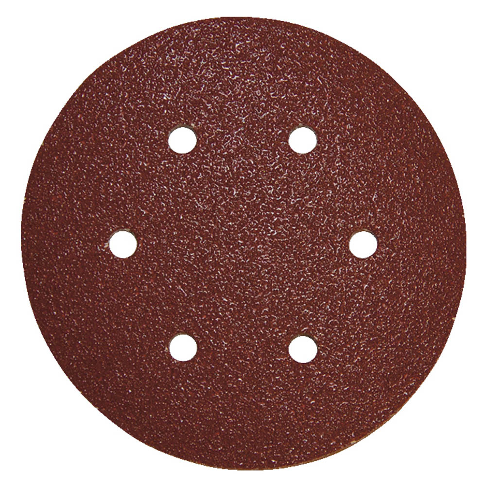 10 Disques abrasifs Diam. 150 mm auto-agrippant 6 trous (bois/métal) - MAKITA -P37524-180