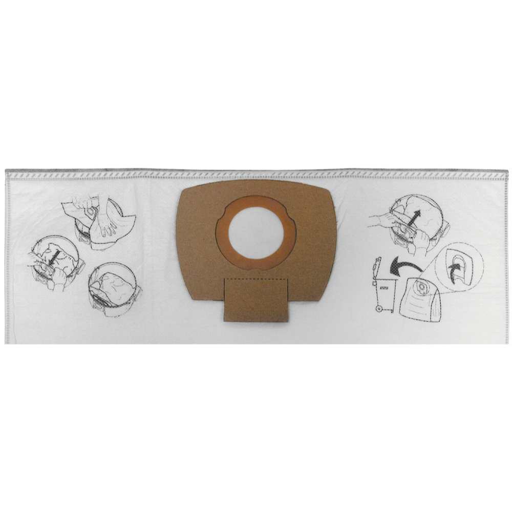 LOT DE 5 SACS MAKITA EN TISSU POUR ASPIRATEURS VC2010L -P-72899