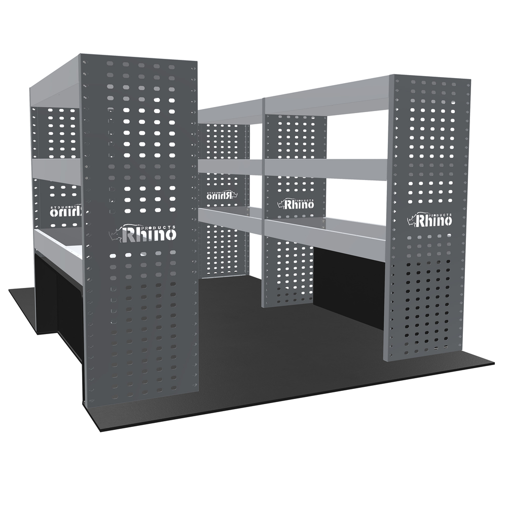 PLEINE CONFIGURATION - 3 MODULES ÉTAGÈRES CRAFTER 2006 - 2017 VOLKSWAGEN - GAUCHE ET DROITE - RHINO PROCUCTS - MR185CR67