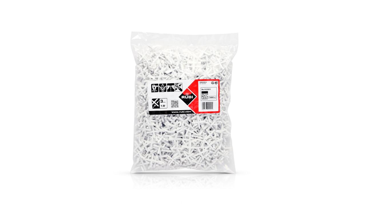 Croisillon 3 mm 1000 unités RUBI - 2001