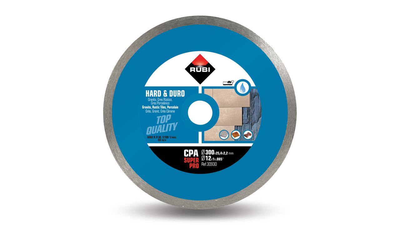 Disque diamant pour matériaux durs continu cpa 300 superpro RUBI - 30930