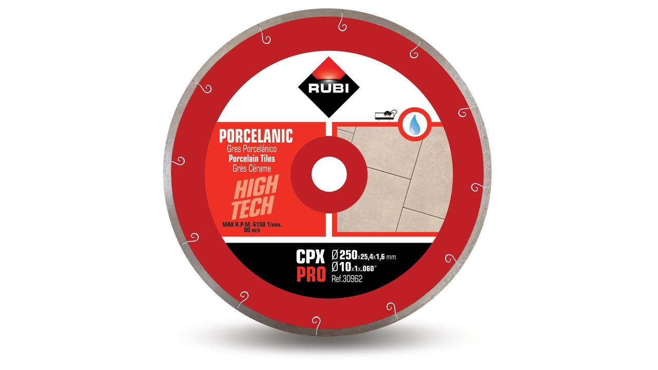 Disque diamant pour grès cérame gris 250 mm cpx 250 pro RUBI - 30962