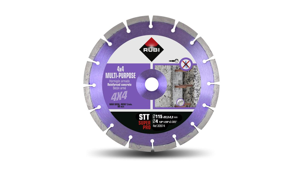 Disque diamant TODOTERRENO SEGMENTÉ STT 115 mm pour super pro RUBI - 30974