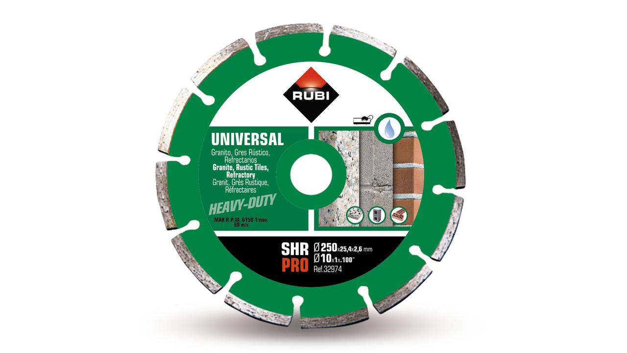 Disque diamant segmenté général de chantier shr 250 pro RUBI - 32974
