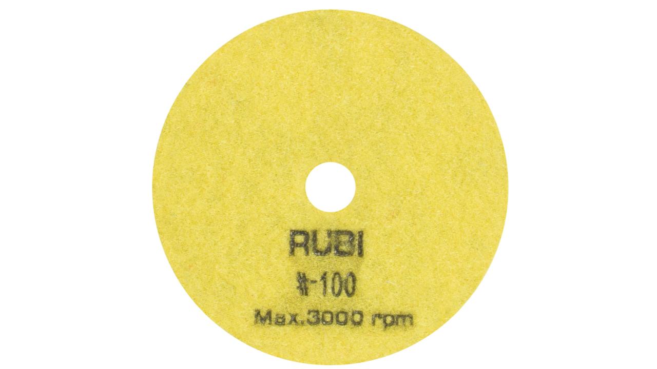 Disque diamant polissage et poncage a sec 100 mm gr. 100 RUBI - 62971