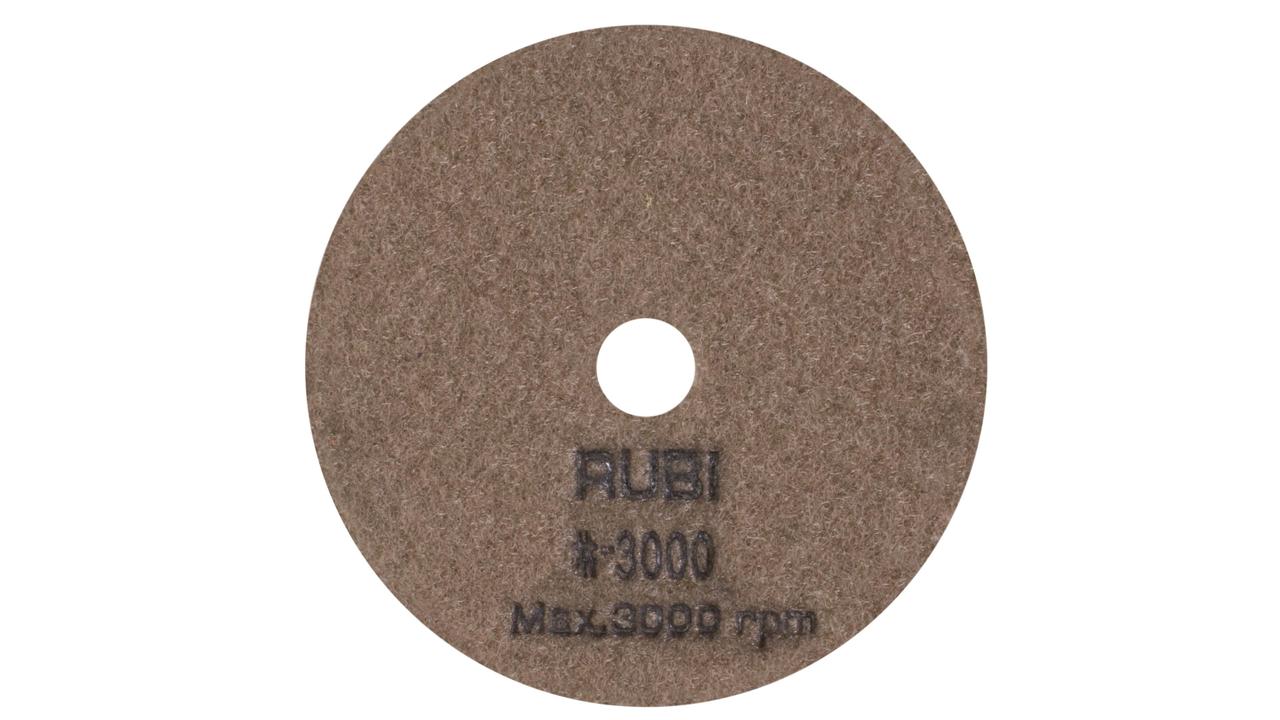 Disque diamant polissage et poncage RUBI a sec gr. 3000 ⌀100 mm 62976