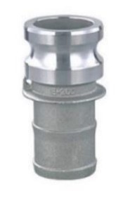 RACCORDS A CAMES ALU ADAPTEUR CANNELÉ TYPE E DN50 16BARS CAMEE200