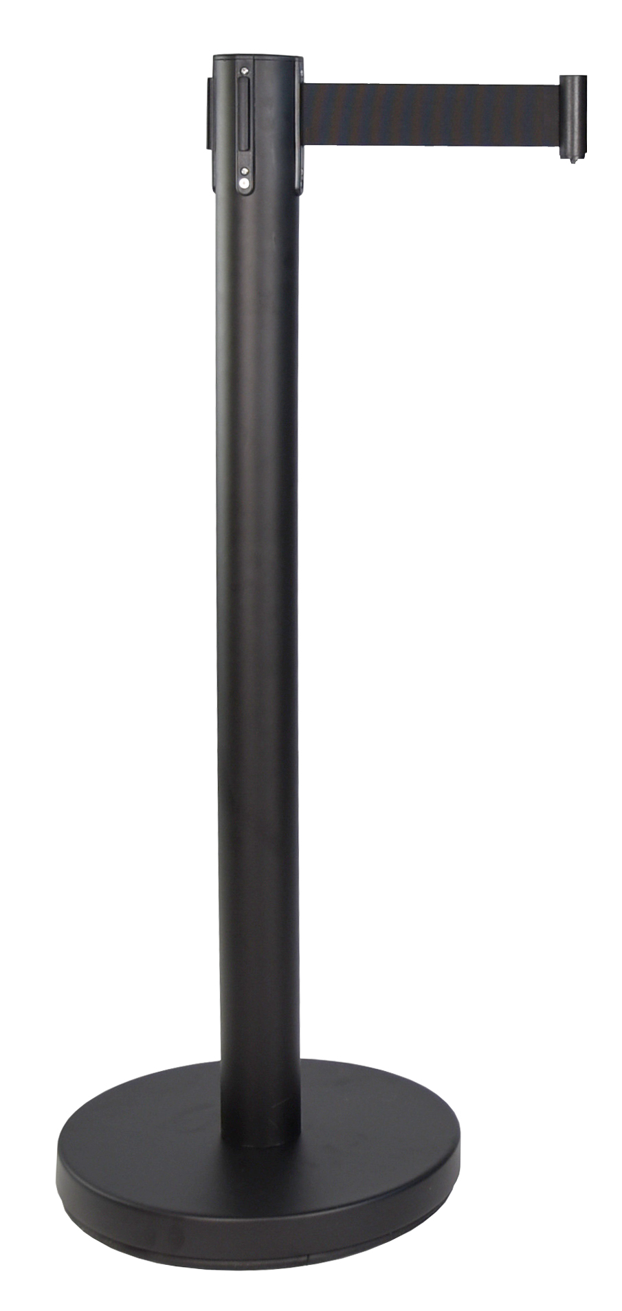 Poteau éco noir sangle noire 3m VISO - RECO2BKBK
