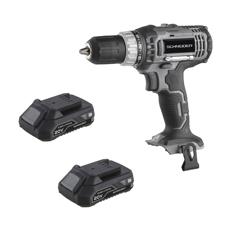 LOT 1 X 50500 - PERCEUSE/VISSEUSE 20V 35 NM + 2 X 50515 - BATT 2AH + CHARG + SAC - SCHNEIDER ELECTRO - 28750