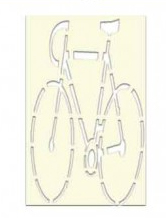 POCHOIR SOPPEC VÉLO VOIE CYCLABLE EN PVC 1MM D'ÉPAISSEUR RÉUTILISABLE -451755