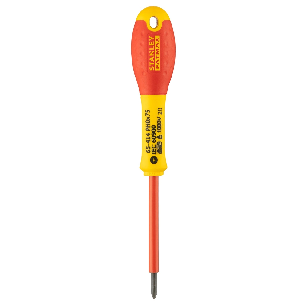 Tournevis Phillips isolé 1000 V PH0 x 75 mm - Fatmax - 0-65-414 - STANLEY FATMAX