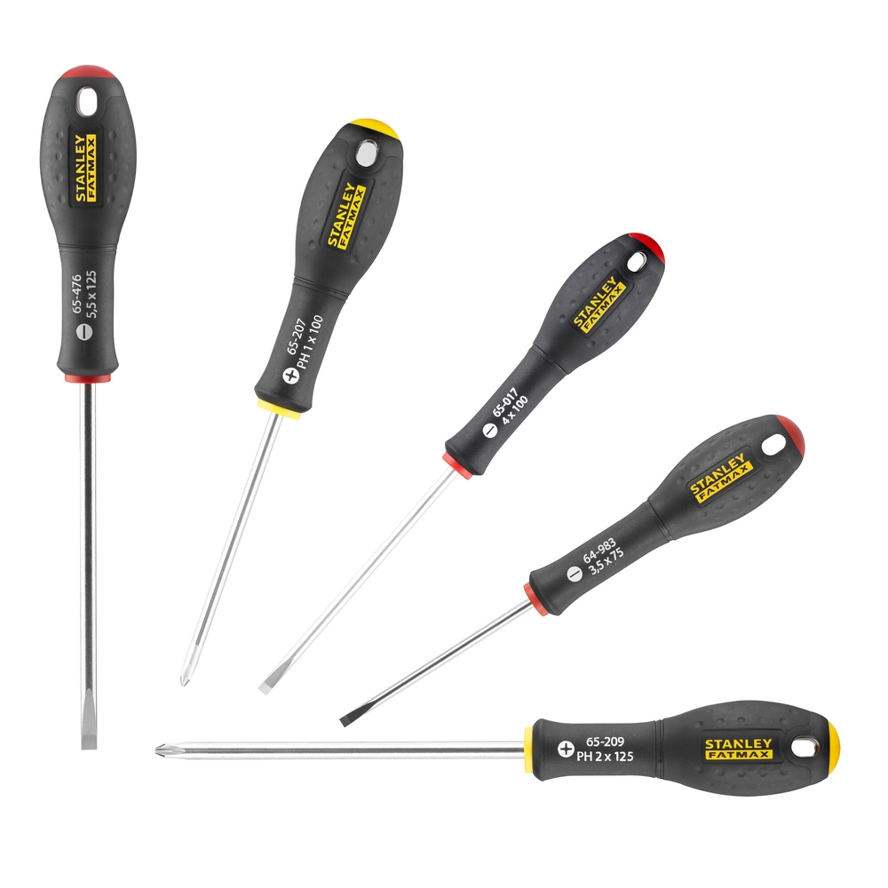 Tournevis d'électricien + Phillips - jeu de 5 pièces - Fatmax - 0-65-440 - STANLEY FATMAX
