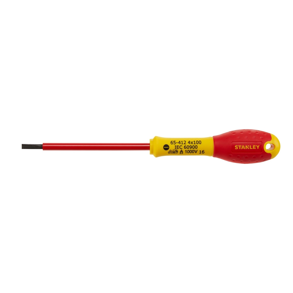 Tournevis d'électricien isolé 1000 V 4 x 100 mm - Fatmax - 1-65-412 - STANLEY FATMAX