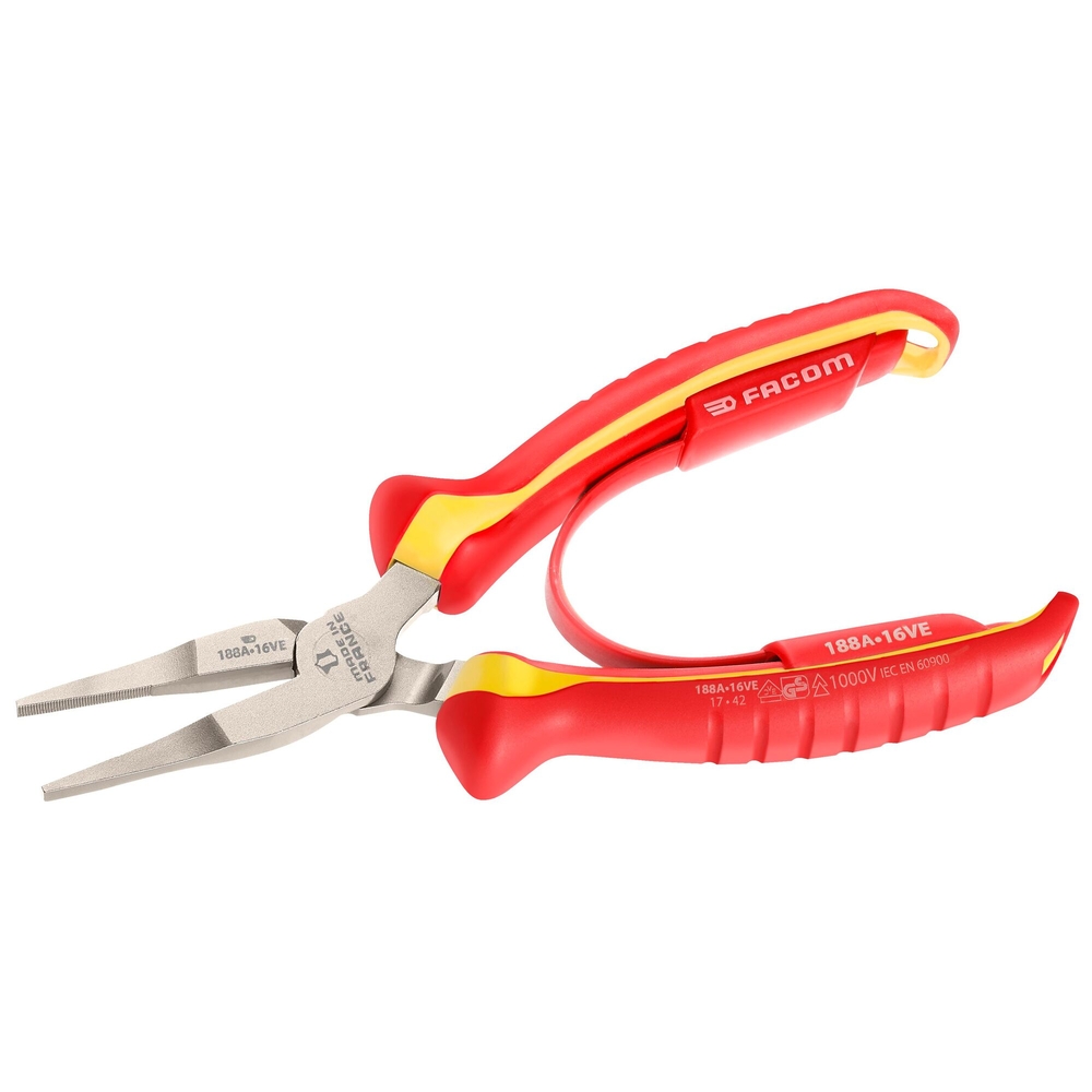 Pince becs plats 1000V 16cm - FACOM - 188A.16VE