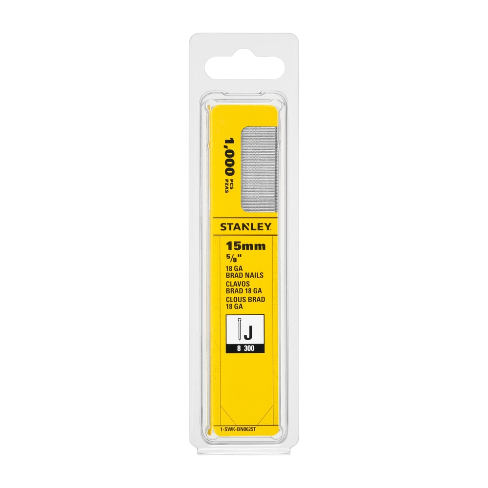 Clous 15 mm - boite de 1000 pièces - 1-SWK-BN0625T - STANLEY