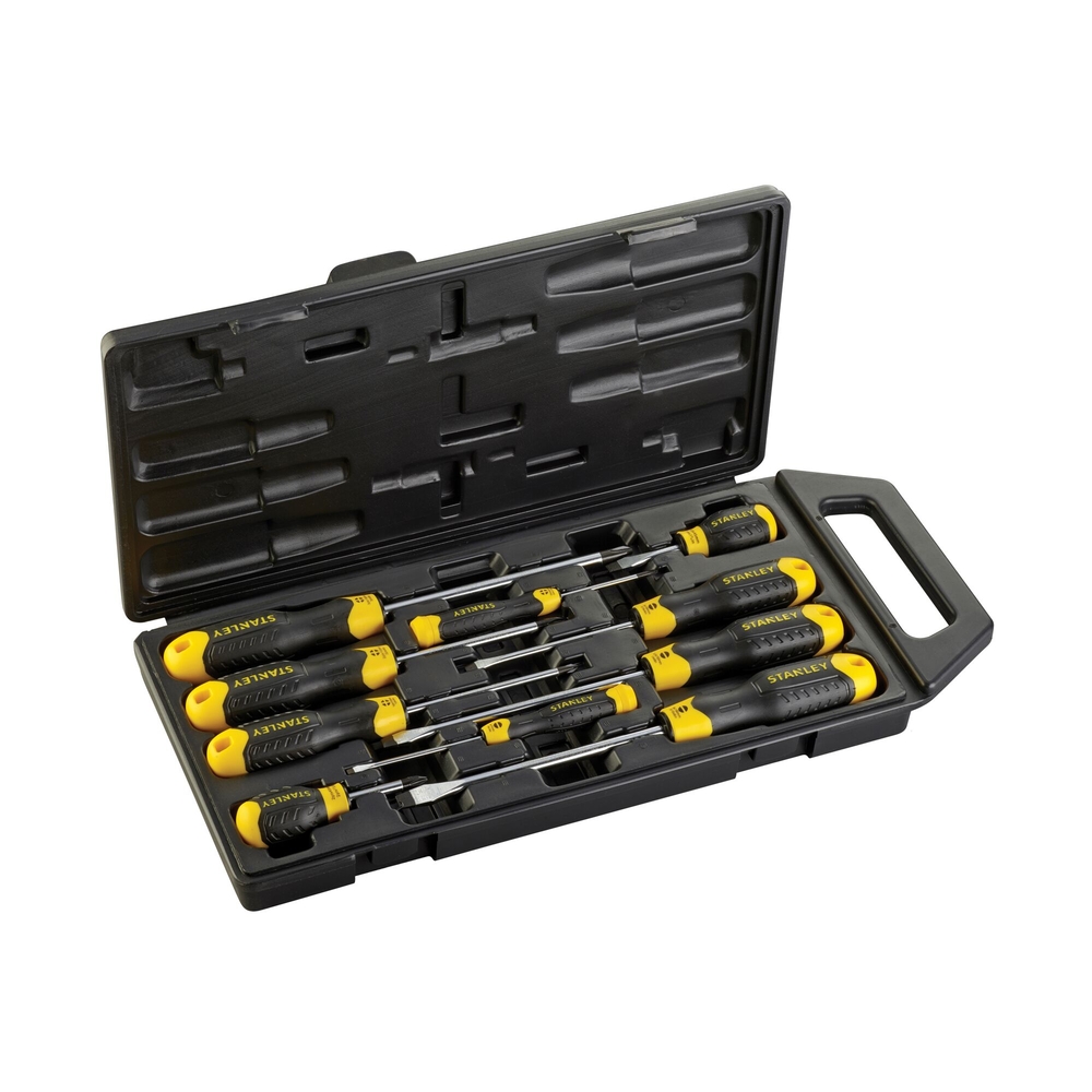 Tournevis Cushion Grip - jeu de 10 pièces - 2-65-005 - STANLEY