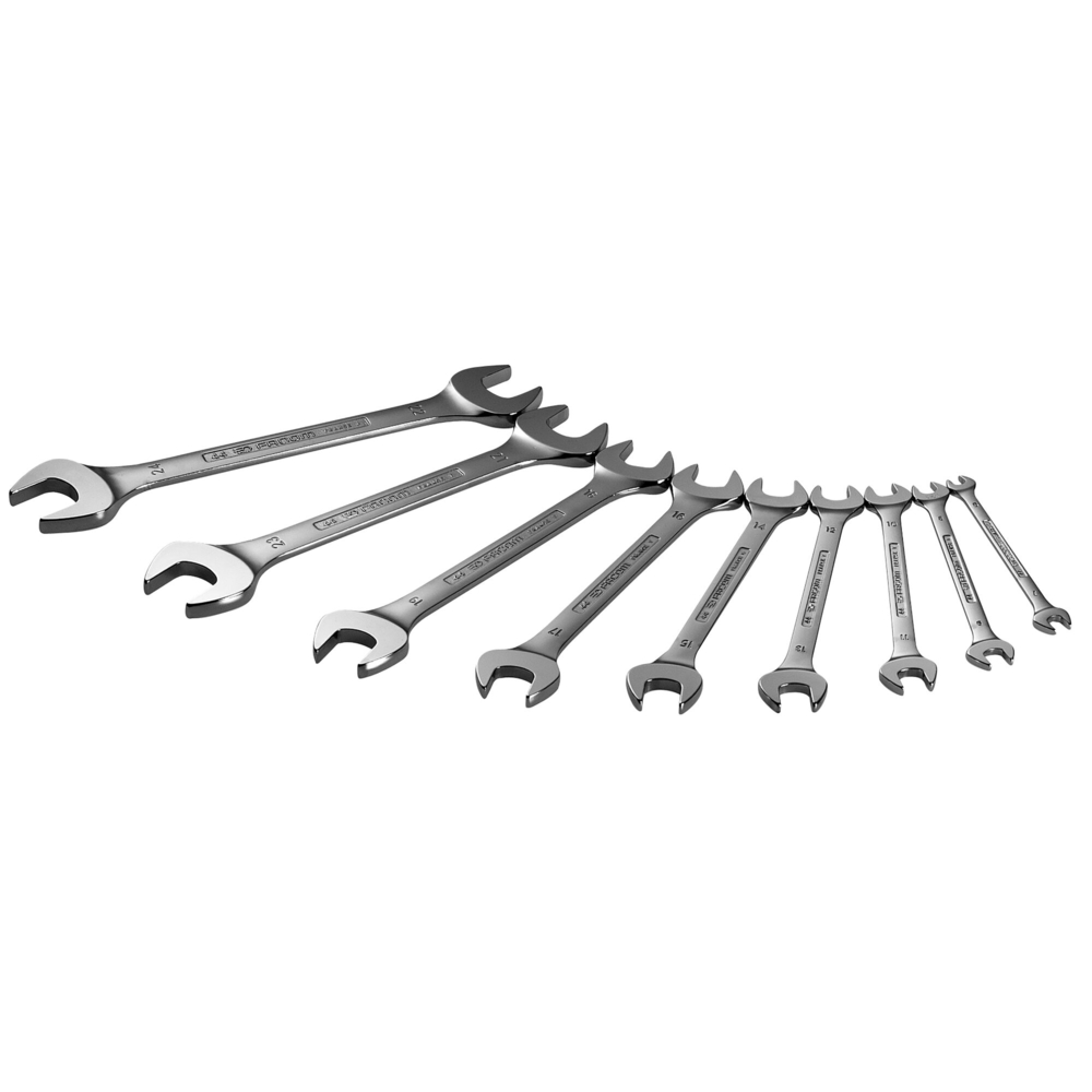 Jeu de 7 clés à fourche métriques 8 à 24 mm - Par 5 - FACOM - 44.JE8