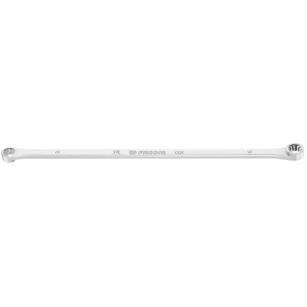 Clé polygonale longue contrecoudée métrique 14 x 15 mm - FACOM - 59L.14X15