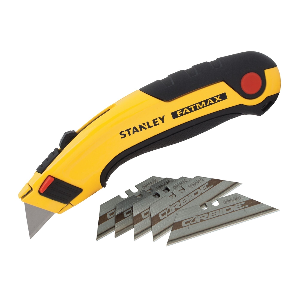 Couteau à lame rétractable - Fatmax + 5 lames carbure - 7-10-778 - STANLEY FATMAX