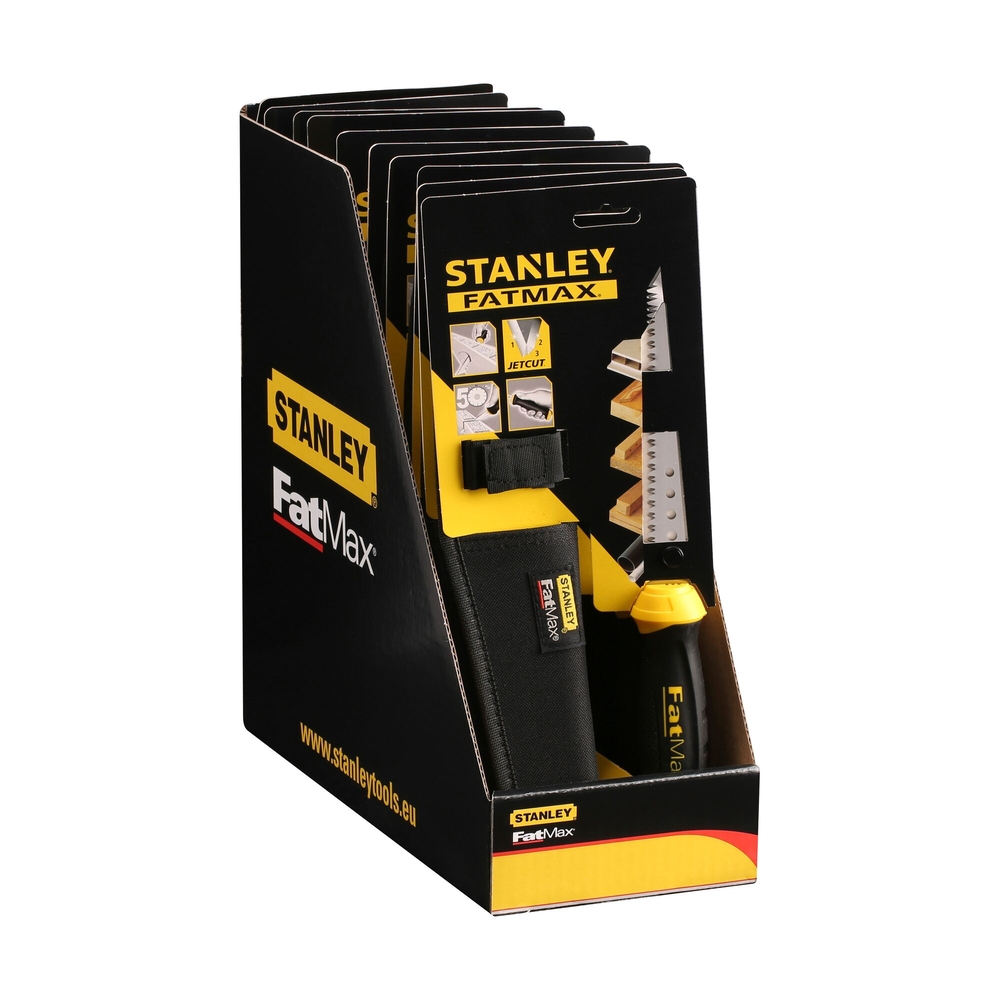 Scie à guichet spéciale panneaux de plâtre 150 mm + étui - Cutcase de 10 - 7-20-556 - STANLEY