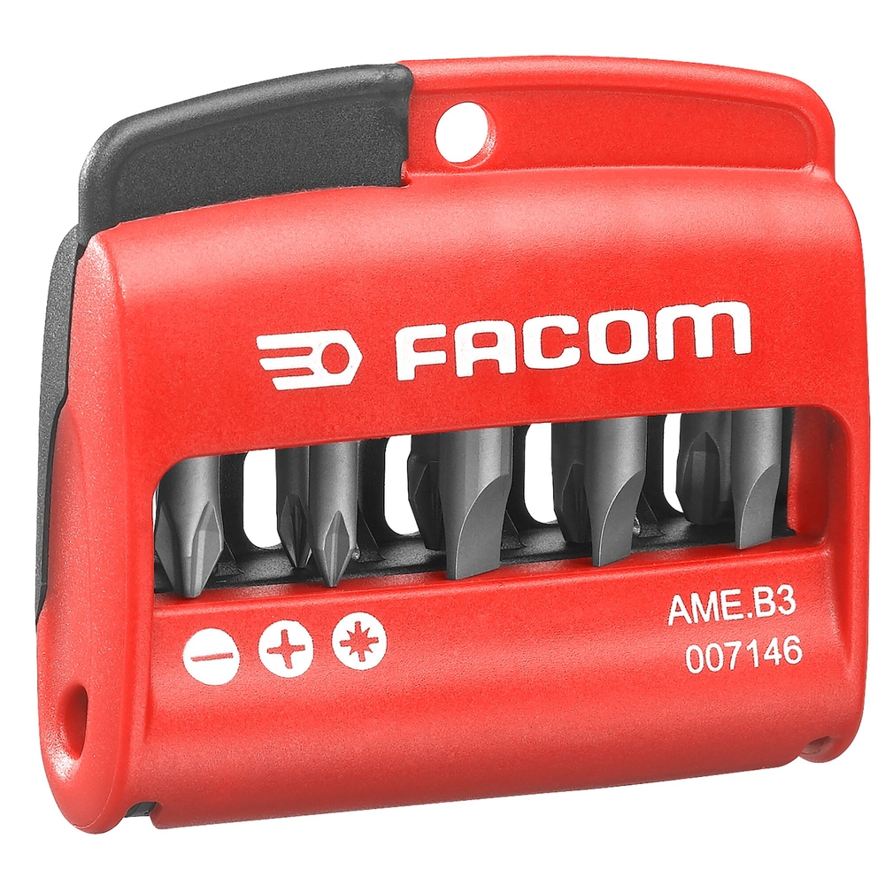 Jeu boite 9 embouts vissage - Par 5 - FACOM - AME.B3