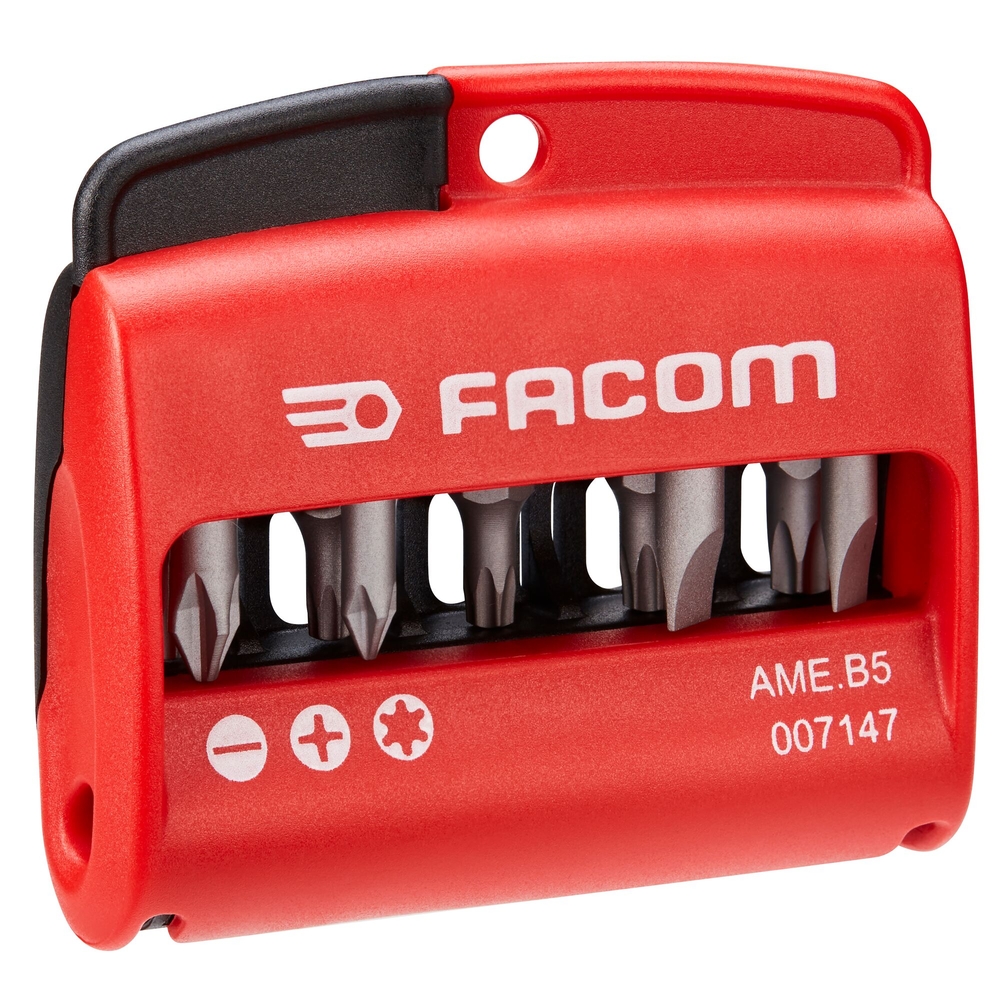 Jeu boite 9 embouts vissage - Par 5 - FACOM - AME.B5