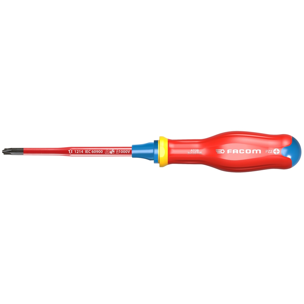 Tournevis PROTWIST BORNEO pour vis mixtes fente - Pozidriv - FACOM - ATDB2X125TVE