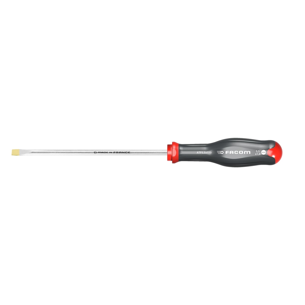 Tournevis PROTWIST pour vis à fente lame forgée 5,5x100 mm - Par 10 - FACOM - ATF5.5X100
