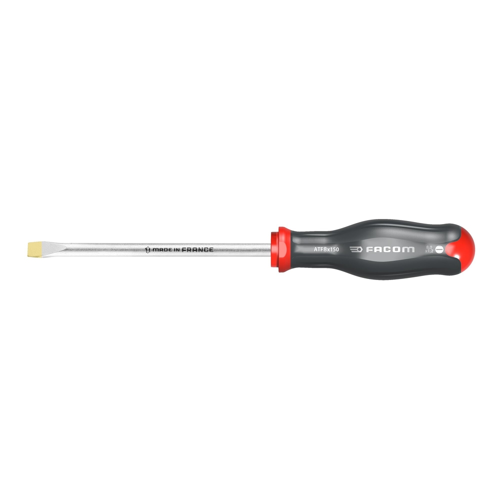 Tournevis PROTWIST pour vis à fente lame forgée 8x200 mm - Par 10 - FACOM - ATF8X200