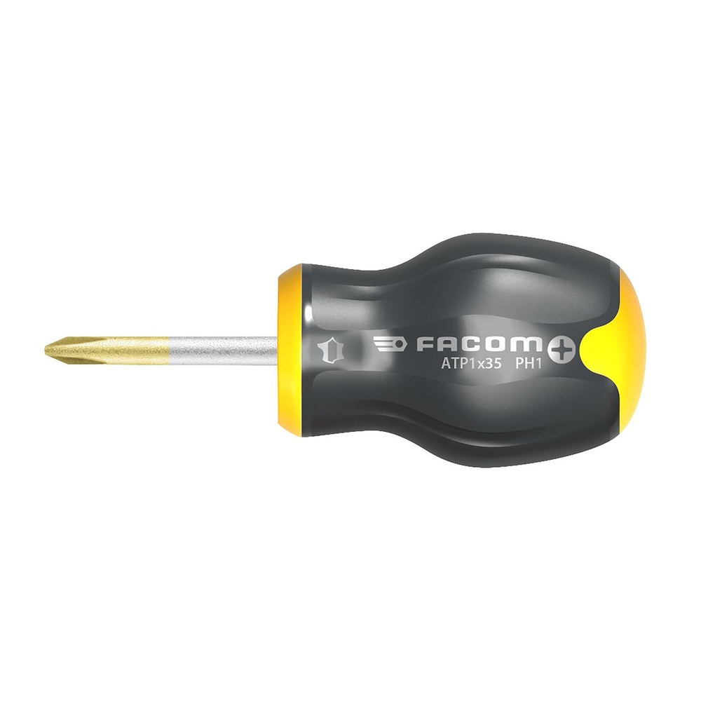 Tournevis PROTWIST vis cruciformes Phillips lames courtes 2x35 mm - Par 5 - FACOM - ATP2X35