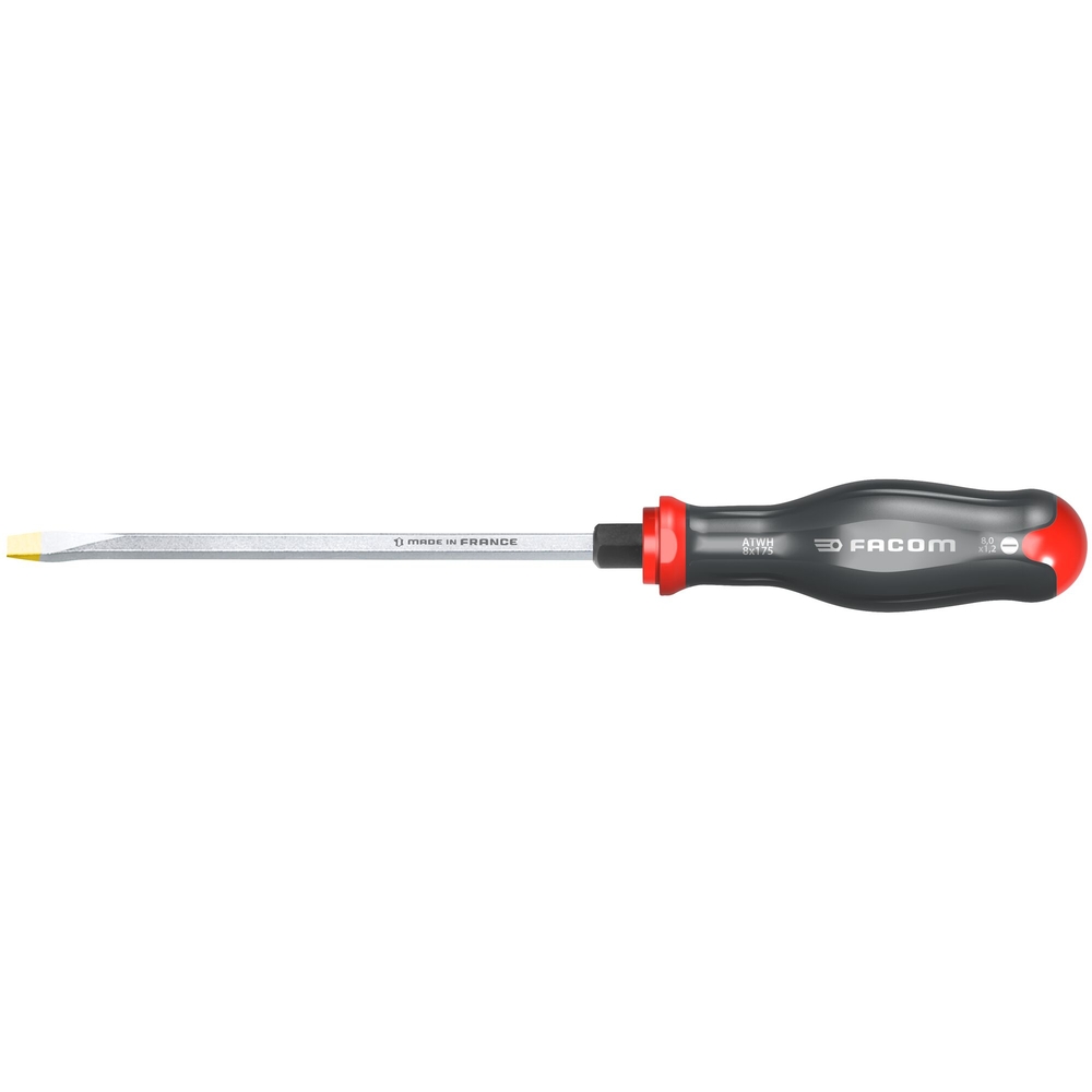 Tournevis PROTWIST à lame hexagonale pour vis à fente 8x175 mm - Par 5 - FACOM - ATWH8X175