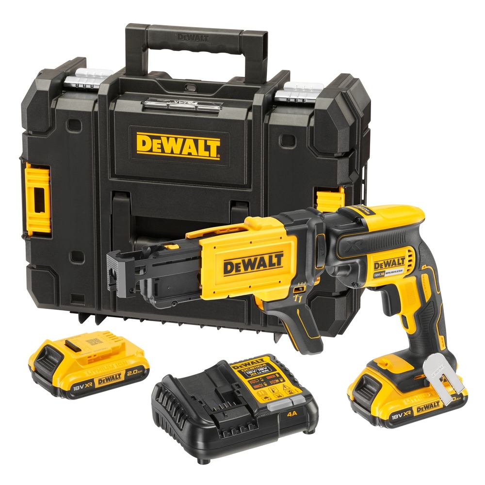 Visseuse à plaques de plâtre XR 18V 2Ah Li-Ion Brushless avec chargeur à bande - DCF620D2K-QW - DEWALT