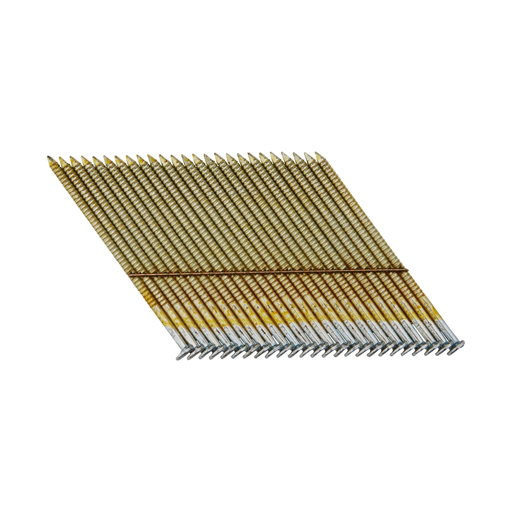 Pointes en bande métal 34° crantées électro-zinguées 2,8 x 75 mm - DNW28R75G12E - DEWALT