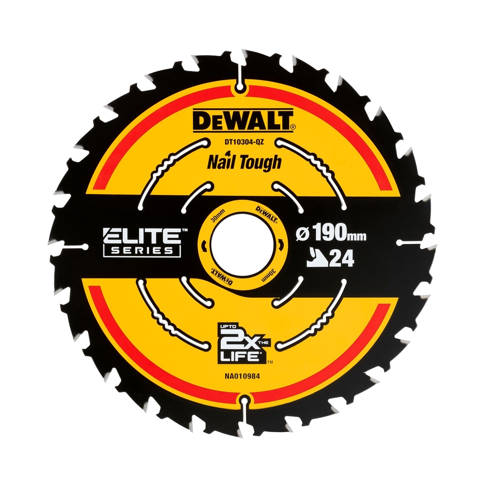 Lame de scie circulaire 190x30 mm, 24 dents, ATB/tronçonnage, angle d'attaque 20 - DT10304-QZ - DEWALT
