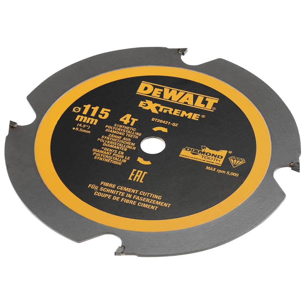 Lame de scie circulaire portative denture diamant, 115 x 9,5 mm, 4 dents - DT20421-QZ - DEWALT