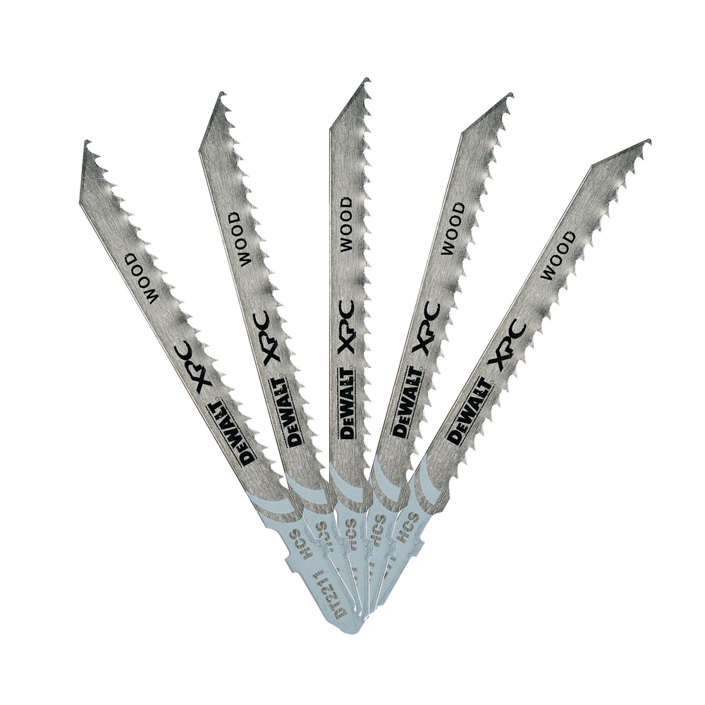 Lame scie sauteuse XPC denture fraisée HCS profondeur de coupe < 60 mm attache T - DT2211-QZ - DEWALT