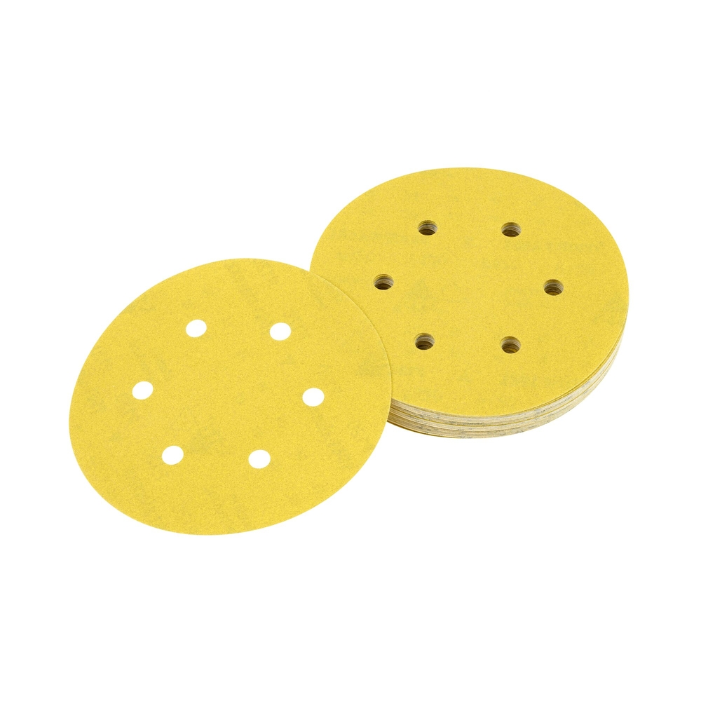 Disque abrasif velcro ponceuses excentriques grain 320 - 6 perforations ø 150 mm - DT3128-QZ - DEWALT