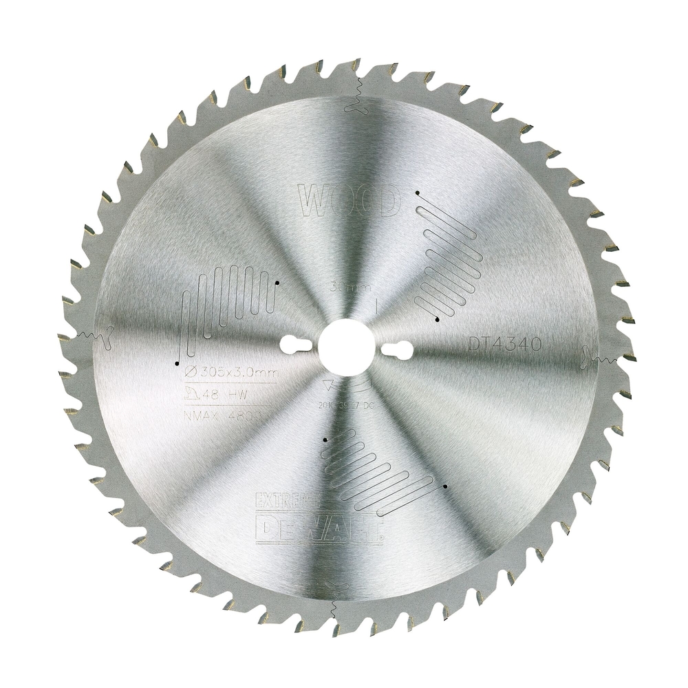 Lame de scie circulaire stationnaire Extreme Workshop 305 x 30 mm, 48 dents - DT4340-QZ - DEWALT