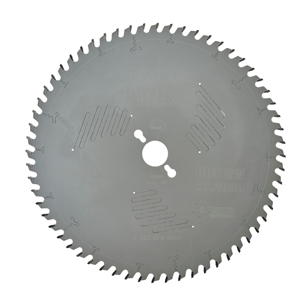 Lames de scie circulaire stationnaire Extreme Workshop 305 x 30 mm, 60 dents - DT4346-QZ - DEWALT