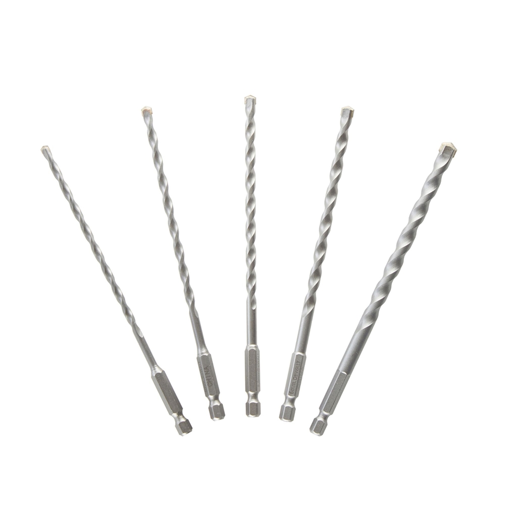 Coffret de 5 forets multi-matériaux impact diamètre : 4, 5 ,5, 5, 6, 8 mm - DT60099-QZ - DEWALT