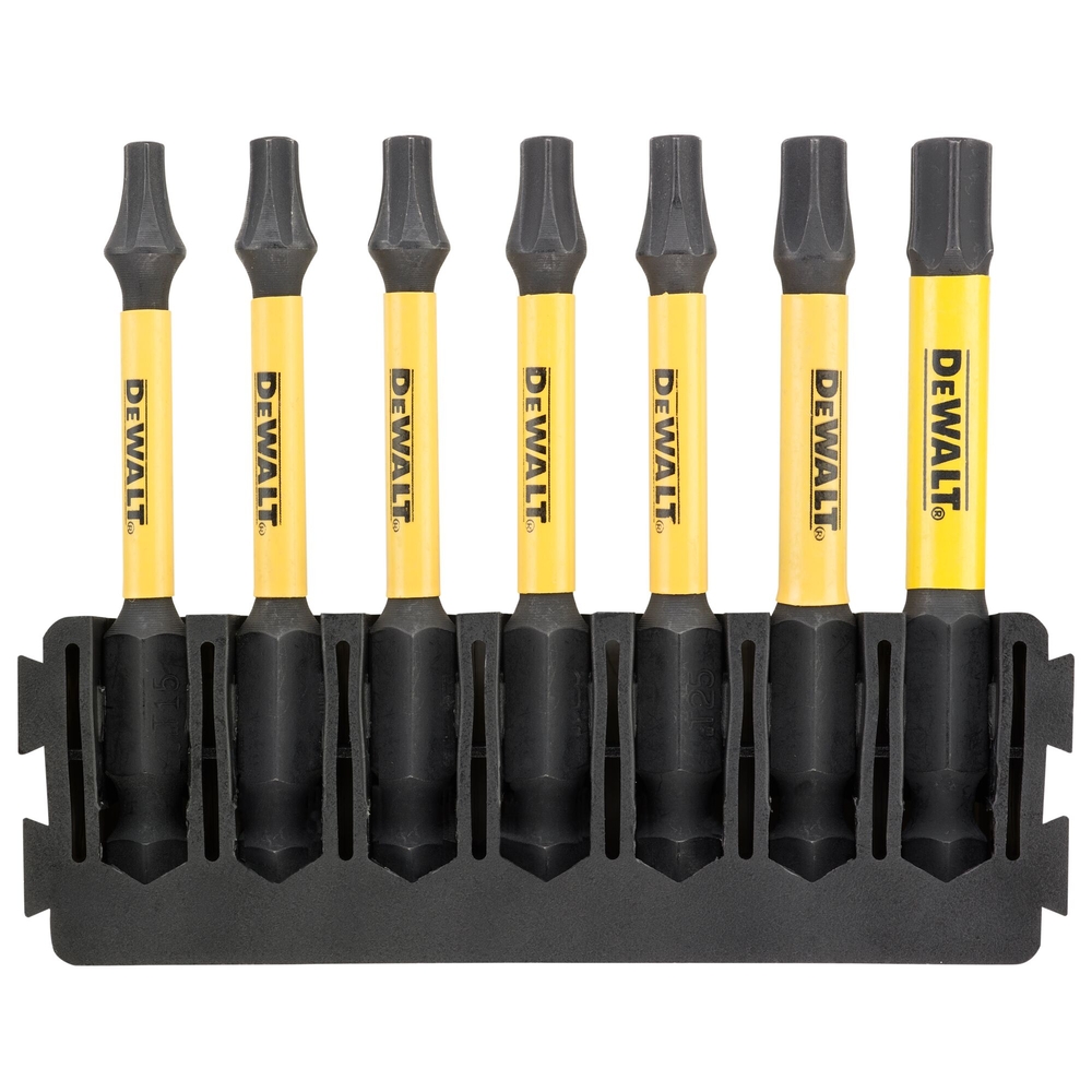 Barrette de 7 embouts de vissage Torx Flextorq 57 mm - DT70825-QZ - DEWALT