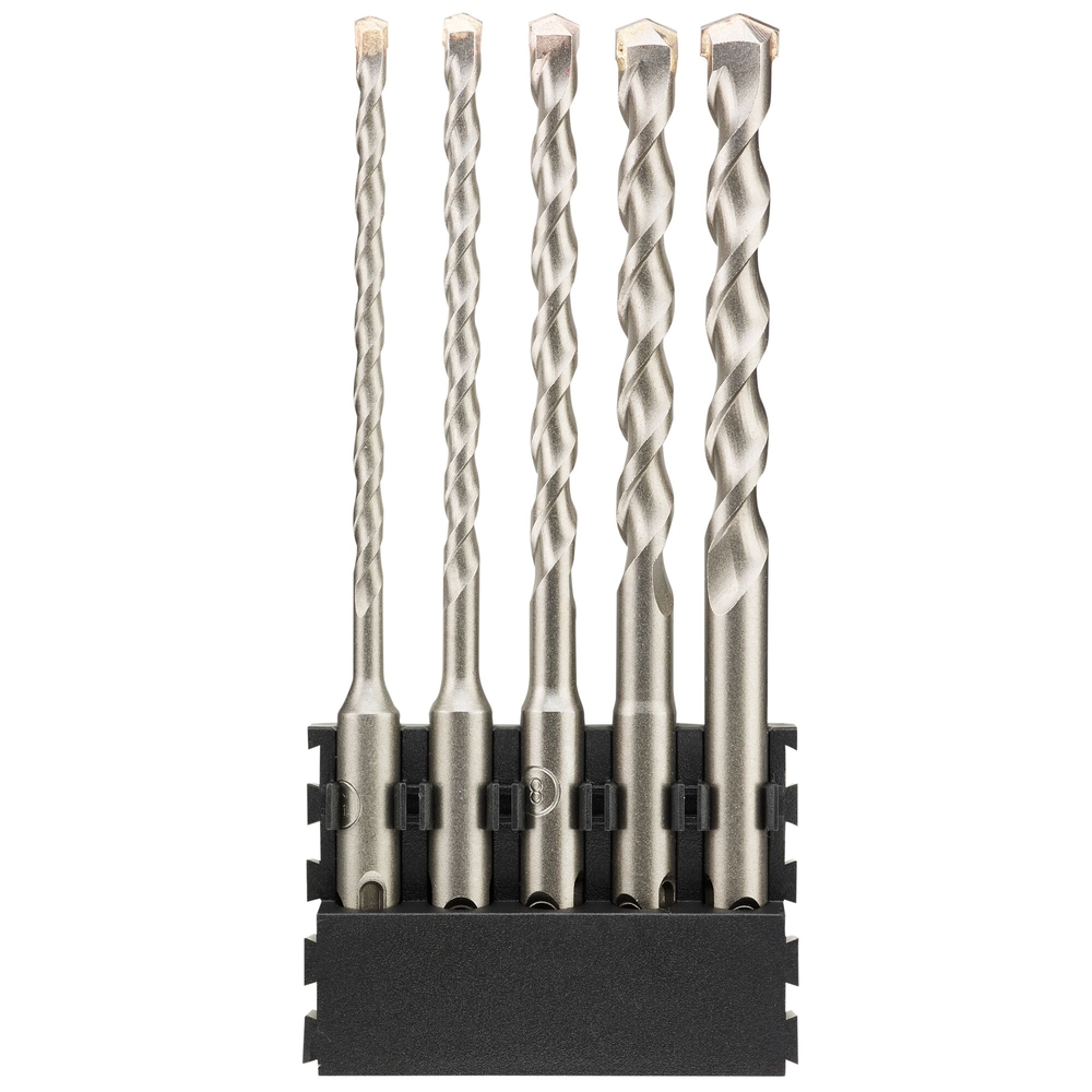 Barrette de 5 forets SDS+  5x160 mm / 6x160 mm / 8x160 mm / 10x160 mm / 12x160 mm - DT70837-QZ - DEWALT