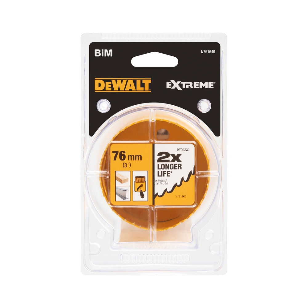 Scie cloche BiM 76 x 40 mm - DT90330-QZ - DEWALT