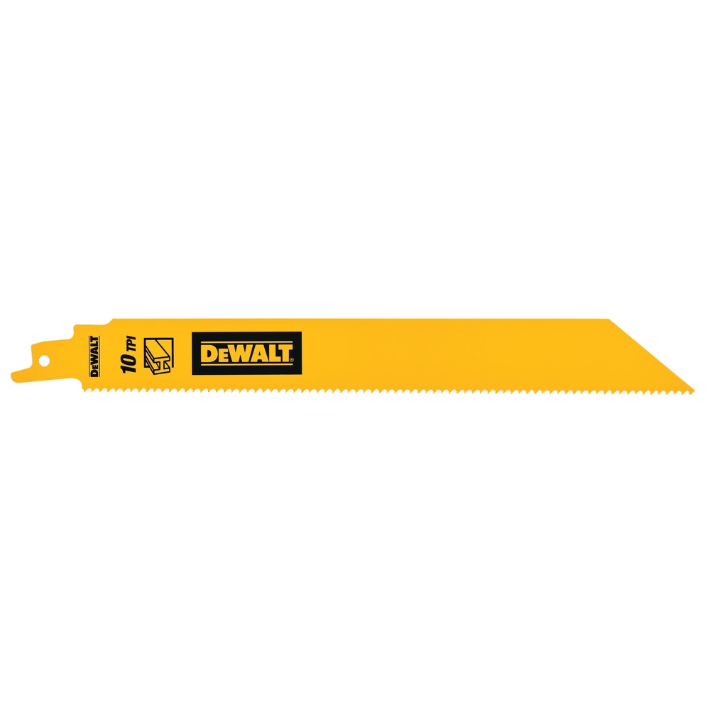 Lame de scie sabre BiM pour la coupe du métal épais 228 mm / 10TPI - DT90386-QZ - DEWALT