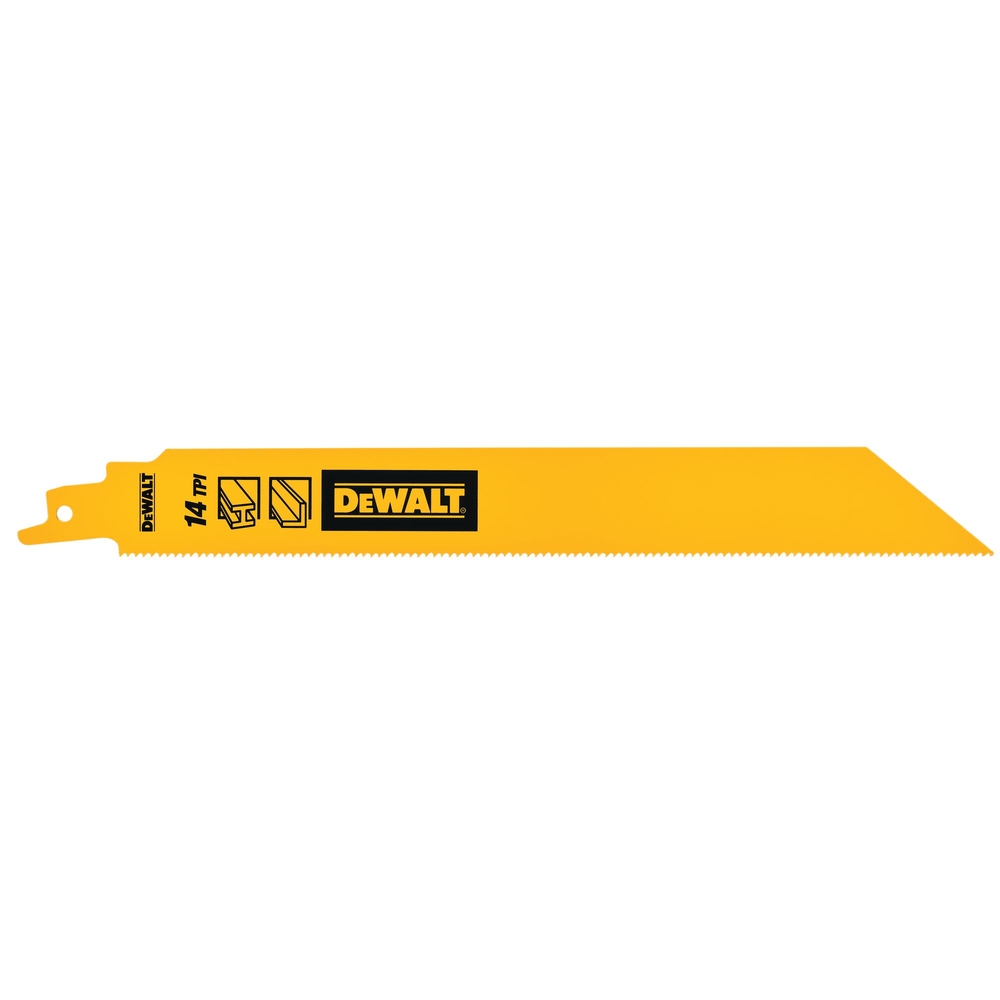 Lame de scie sabre BiM pour la coupe du métal épais 228 mm / 14TPI - DT90387-QZ - DEWALT